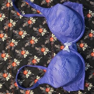 Victoria's Secret Purple Lace Full-Coverage Bra